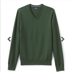 Men's Medium Classic Supima Cotton V-neck Sweater